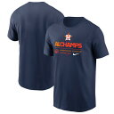 ナイキ メンズ Tシャツ トップス Houston Astros Nike 2022 American League Champions TShirt Navy