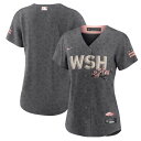 ナイキ レディース ユニフォーム トップス Washington Nationals Nike Women 039 s City Connect Replica Team Jersey Gray