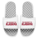 アイスライド メンズ サンダル シューズ Alabama Crimson Tide ISlide Wordmark Slide Sandals White