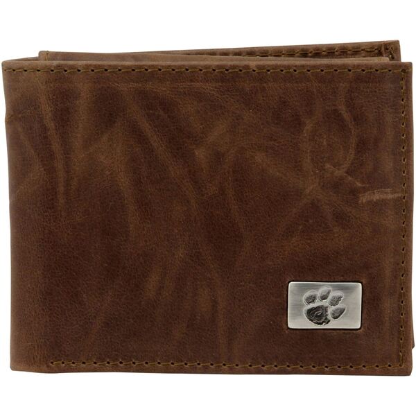 エーグルウィング メンズ 財布 アクセサリー Clemson Tigers Leather Billfold with Concho Brown