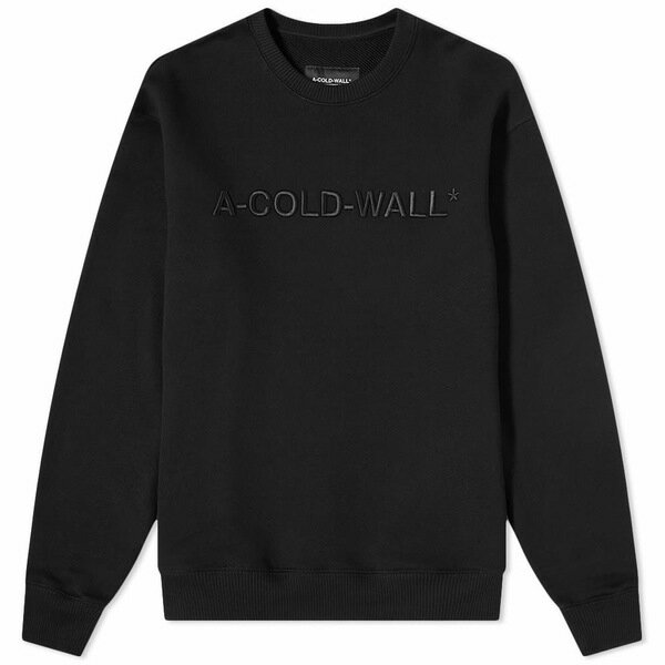 アコールドウォール メンズ パーカー・スウェットシャツ アウター A-COLD-WALL* Logo Crew Sweat Black