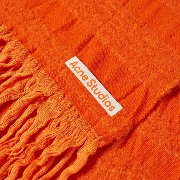 アクネ ストゥディオズ メンズ マフラー・ストール・スカーフ アクセサリー Acne Studios Vaiano Stripe Scarf Orange