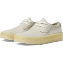 クラークス メンズ スニーカー シューズ Ashcott Cup Off-White Suede