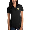 アンティグア レディース ポロシャツ トップス Vanderbilt Commodores Antigua Women's Tribute Polo Black