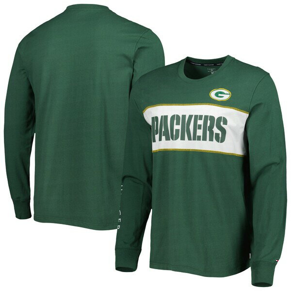 トミー ヒルフィガー メンズ Tシャツ トップス Green Bay Packers Tommy Hilfiger Peter Team Long Sleeve TShirt Green