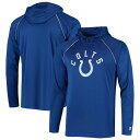 スターター メンズ Tシャツ トップス Indianapolis Colts Starter Raglan Long Sleeve Hoodie TShirt Royal