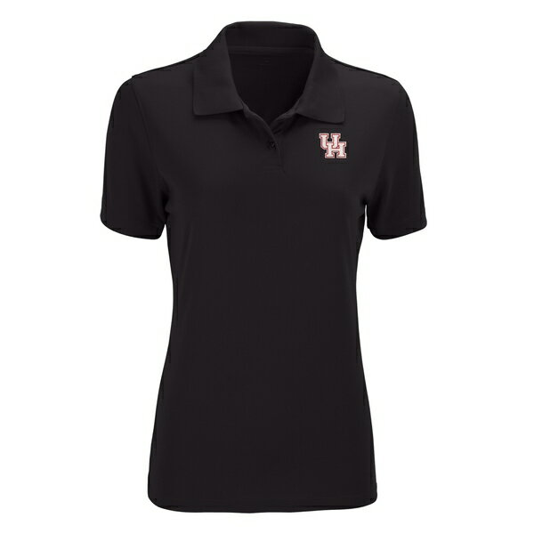 ビンテージアパレル レディース ポロシャツ トップス Houston Cougars Women's Vansport Omega Plus Size Tech Polo Black