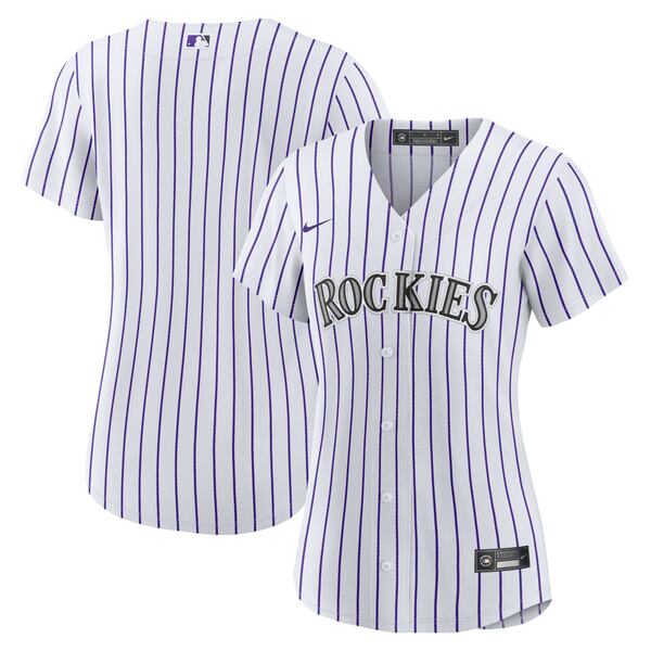 ʥ ǥ ˥ե ȥåץ Colorado Rockies Nike Women's Home Blank Replica Jersey White