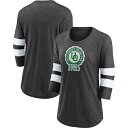 ファナティクス レディース Tシャツ トップス Oregon Ducks Fanatics Branded Women 039 s Drive Forward TriBlend 3/4Sleeve TShirt Heathered Charcoal