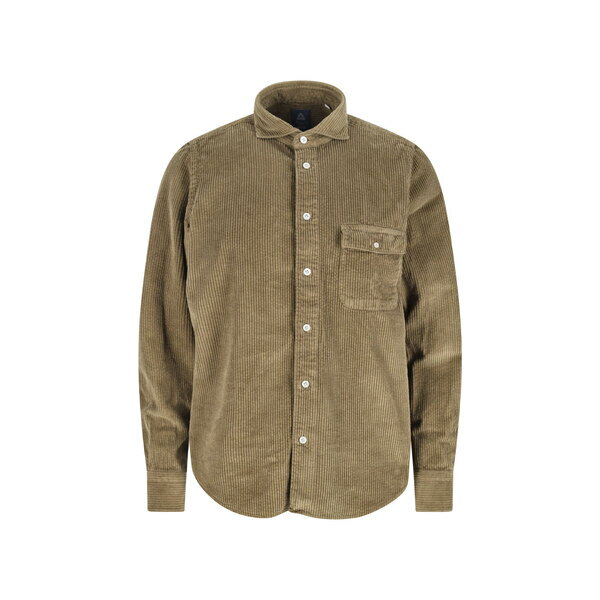 フィナモレ メンズ シャツ トップス 'salina' Shirt Brown