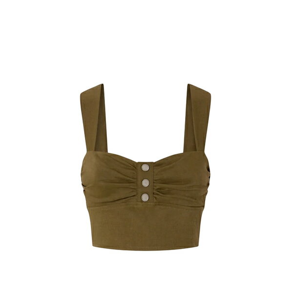 ピンコ レディース カットソー トップス Voyager Top Green(4)