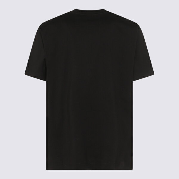 モスキーノ メンズ Tシャツ トップス Black Cotton T-shirt Black