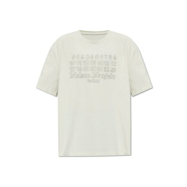 マルタンマルジェラ メンズ Tシャツ トップス T-shirt In Grey Cotton Ecru