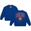 ミッチェル&ネス レディース パーカー・スウェットシャツ アウター Chicago Cubs Mitchell & Ness Women's Logo Lt 2.0 Pullover Sweatshirt Royal