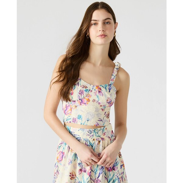 スティーブ マデン レディース カットソー トップス Women's Carlynn Cotton Bustier Top Antique