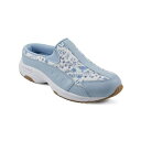 イージースピリット レディース スリッポン・ローファー シューズ Women's Travel Time Slip-On Walking Mules Light Blue Floral