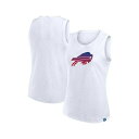 ファナティクス レディース カットソー トップス Women's White Buffalo Bills Slub Tank Top White(4)