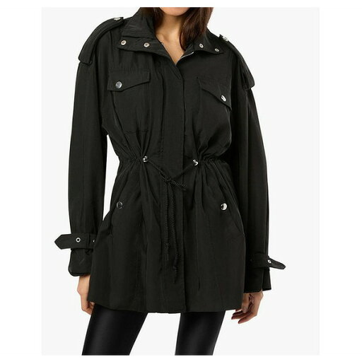 ウィ ウォー ワット レディース ジャケット&ブルゾン アウター Women's Cinched Waist Anorak Jacket Black ウィ ウォー ワット レディース ジャケット&ブルゾン アウター Women's Cinched Waist Anorak Jacket Black