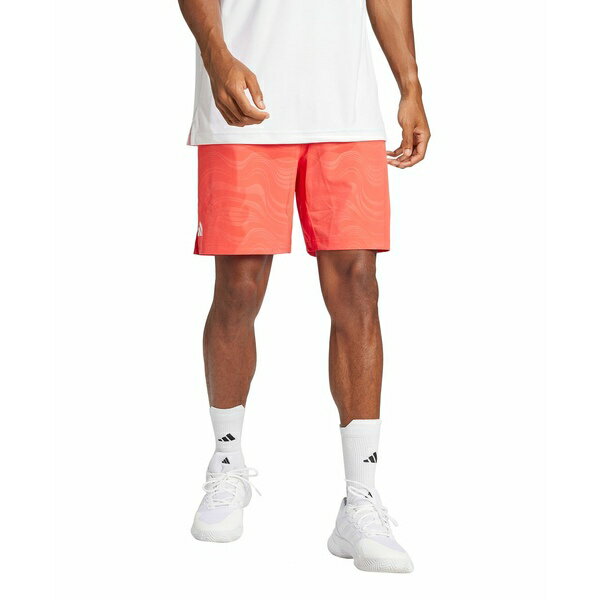 アディダス メンズ カジュアルパンツ ボトムス Men's Climacool Ergo Tennis Shorts Semi lucid red
