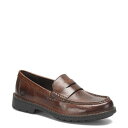 ボーン メンズ スリッポン・ローファー シューズ Men's Langley Leather Slip On Penny Loafers Brown