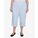 アルフレッドダナー レディース カジュアルパンツ ボトムス Plus Size St. Thomas Heat Set Embroidered Capri Pa...