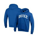 チャンピオン メンズ パーカー・スウェットシャツ アウター Men's Royal Duke Blue Devils Basic Arch Fleece Pullover Hoodie Royal(4)