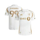 アディダス メンズ シャツ トップス Men's Denis Bouanga White LAFC 2025 Secondary Authentic Player Jersey White(4)