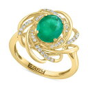 エフィー コレクション レディース リング アクセサリー EFFY Emerald (1-1/2 ct. t.w.) & Diamond (1/6 ct. t....