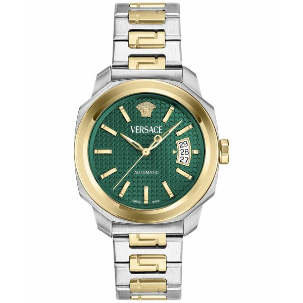 ヴェルサーチ メンズ 腕時計 アクセサリー Men's Swiss Automatic Dylos Two-Tone Stainless Steel Bracelet Watch 42mm Two Tone