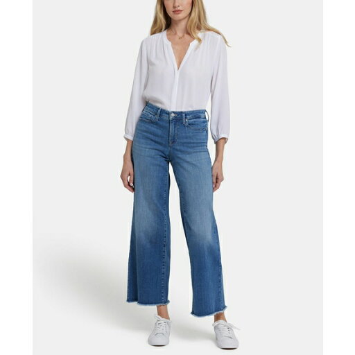エヌワイディージェイ レディース デニムパンツ ボトムス Women's Teresa Wide Leg Ankle Frayed Hems Jeans Bluewater エヌワイディージェイ レディース デニムパンツ ボトムス Women's Teresa Wide Leg Ankle Frayed Hems Jeans Bluewater