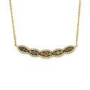 ルヴァン レディース ネックレス・チョーカー・ペンダントトップ アクセサリー Chocolate Diamond & Nude Diamond Scallop ...