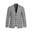 【送料無料】 イザイア メンズ ジャケット&ブルゾン アウター Blazers Grey