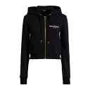 【送料無料】 バルマン レディース パーカー・スウェットシャツ アウター Sweatshirts Black