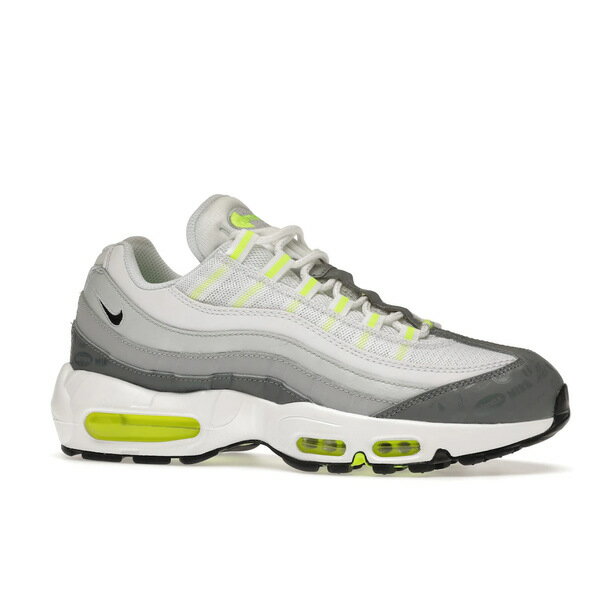 Nike ナイキ メンズ スニーカー 【Nike Air Max 95 Retro Air Max Logos】 サイズ US_12.5(30.5cm) White/Grey-Volt