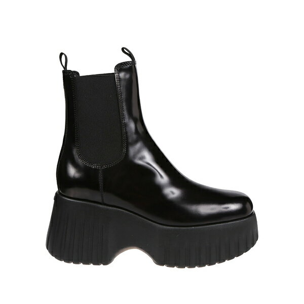 ホーガン レディース ブーツ シューズ Platform Slip-on Loafers Black