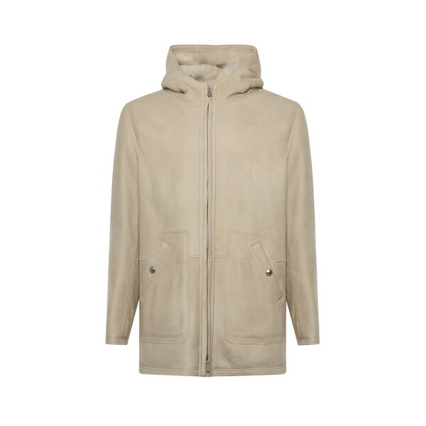 イレブンティ メンズ ジャケット&ブルゾン アウター Shearling Jacket SAND