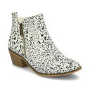 ジャーニーコレクション レディース ブーツ シューズ Women's Rebel Block Heel Bootie Animal
