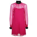 モスキーノ レディース シャツ トップス Silk Mini Dress Fuchsia