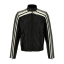 モスキーノ メンズ ジャケット＆ブルゾン アウター Leather Jacket With Contrasting Bands Black
