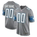 ナイキ メンズ ユニフォーム トップス Detroit Lions Nike Alternate Custom Game Jersey Gray