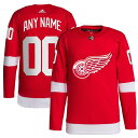 アディダス メンズ ユニフォーム トップス Detroit Red Wings adidas Home Primegreen Authentic Custom Jersey Red