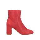 【送料無料】 デル カルロ レディース ブーツ シューズ Ankle boots Red