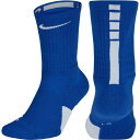 ナイキ メンズ 靴下 アンダーウェア Nike Elite Basketball Crew Socks Game Royal/White