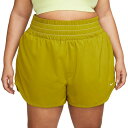 ナイキ レディース カジュアルパンツ ボトムス Nike Women's Dri-FIT One Plus Ultra High-Waisted 3" Brief-Lined Shorts Moss