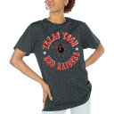 ゲームデイ レディース Tシャツ トップス Texas Tech Red Raiders Gameday Couture Women's Victory Lap Leopard Standard Fit TShirt Charcoal