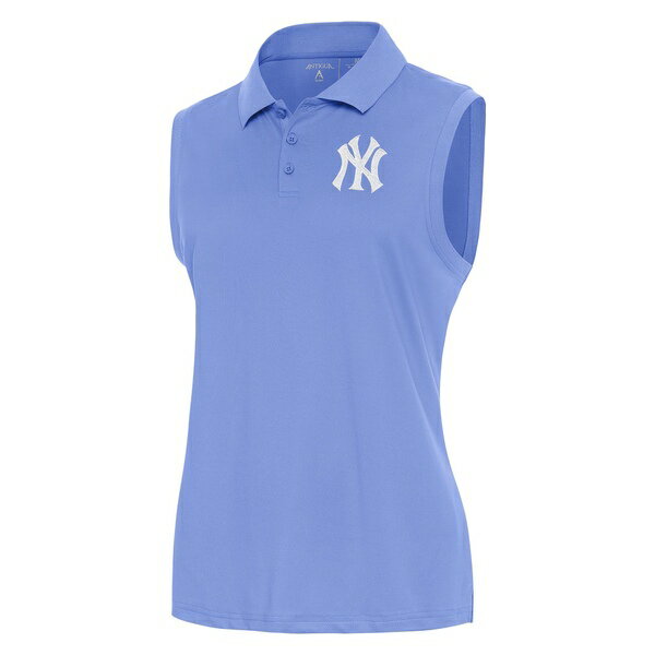 ƥ ǥ ݥ ȥåץ New York Yankees Antigua Women's Recap Sleeveless Polo Lavender