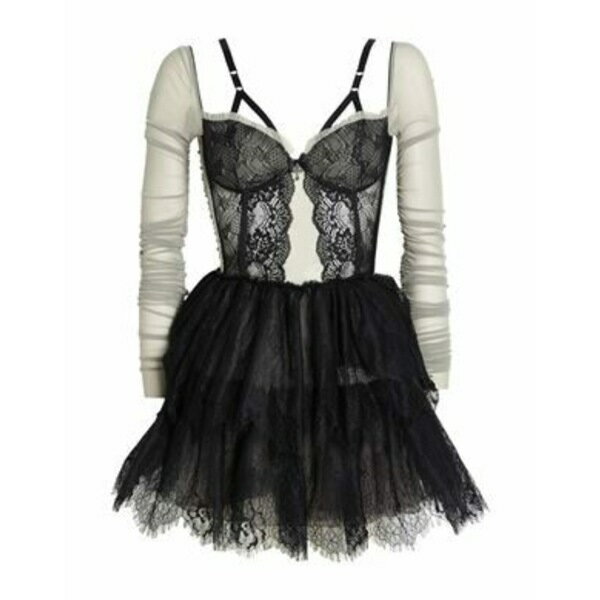【送料無料】 アニエバイ レディース ワンピース トップス Mini dresses Black