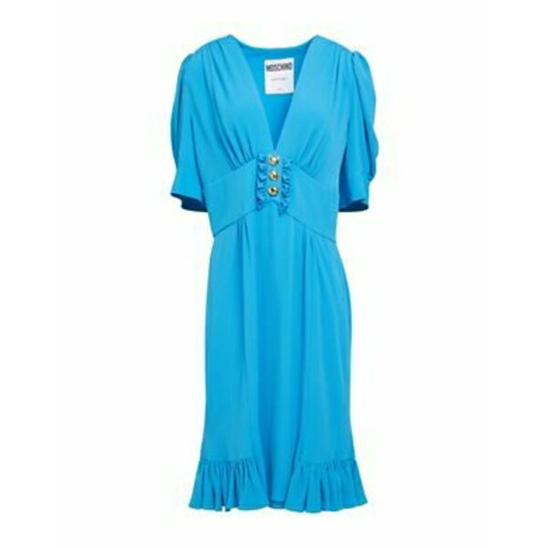 【送料無料】 モスキーノ レディース ワンピース トップス Midi dresses Azure