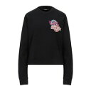 【送料無料】 ディースクエアード レディース パーカー・スウェットシャツ アウター Sweatshirts Black