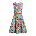 【送料無料】 キャロライナヘレラ レディース ワンピース トップス Midi dresses Azure
